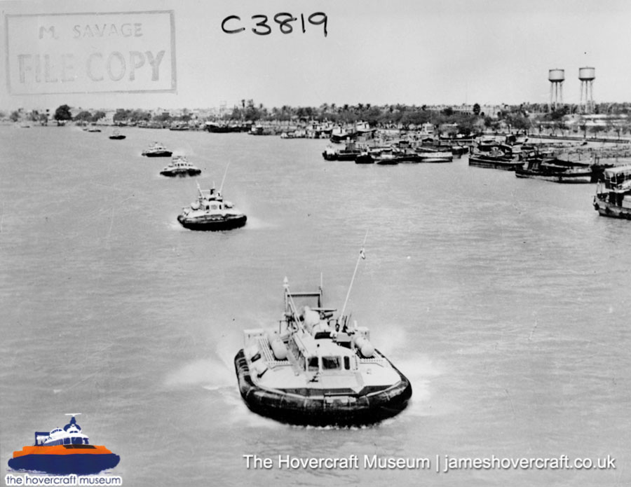 SRN6 with BHC colours -  (credit: The Hovercraft Museum Trust).